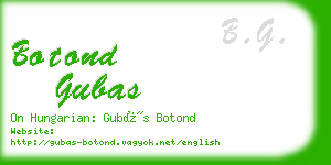 botond gubas business card